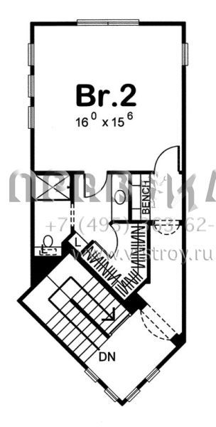 Проект двухэтажного дома с гаражом на три и более машин в современном стиле S5-295 (963-00092)