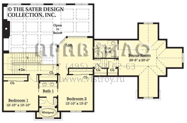 Проект двухэтажного дома с гаражом на две машины в стиле Ранчо S5-268 (8436-00051)