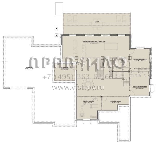 Проект двухэтажного дома с гаражом на три и более машин в скандинавском стиле S5-480 (425-00027)