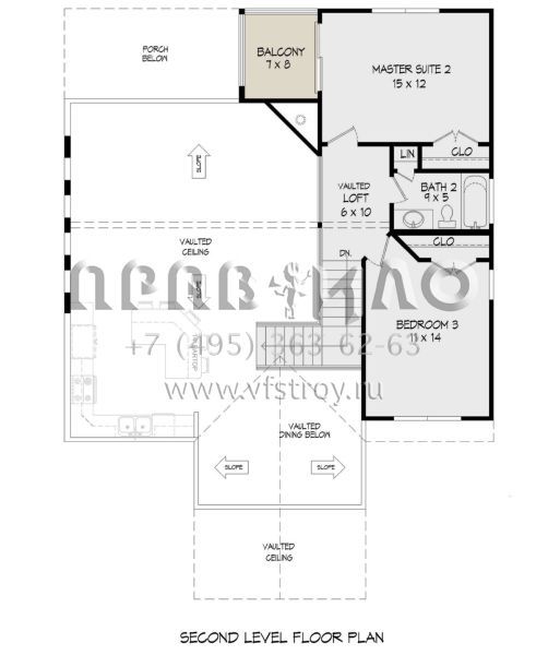 Проект двухэтажного дома без гаража в американском стиле S5-177 (940-00647)