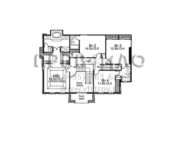 Проект двухэтажного дома с гаражом на три и более машин в современном стиле S5-318 (5633-00099)