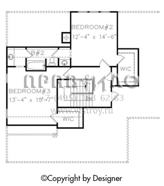 Проект двухэтажного дома с гаражом на две машины в современном стиле S5-252 (699-00091)