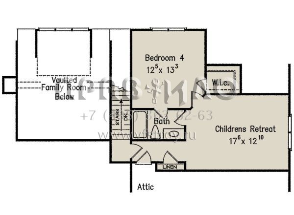 Проект одноэтажного дома с гаражом на две машины в стиле Ранчо S5-230 (8594-00283)