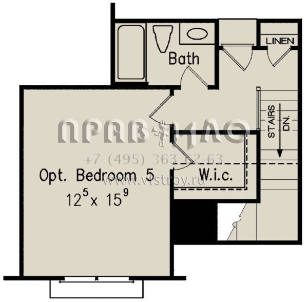 Проект одноэтажного дома с гаражом на две машины в английском стиле S5-208 (8594-00273)