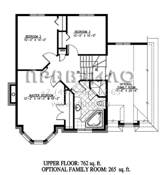 Проект двухэтажного дома с гаражом на одну машину в английском стиле S5-140 (1785-00147)