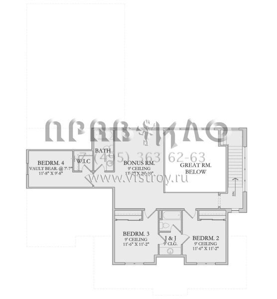 Проект двухэтажного дома с гаражом на три и более машин в современном стиле S5-287 (6422-00082)