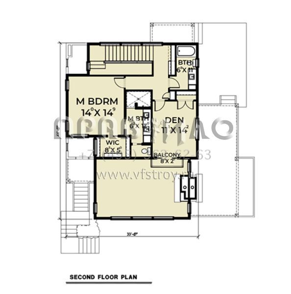 Проект двухэтажного дома с гаражом на две машины в современном стиле S5-212 (2464-00001)