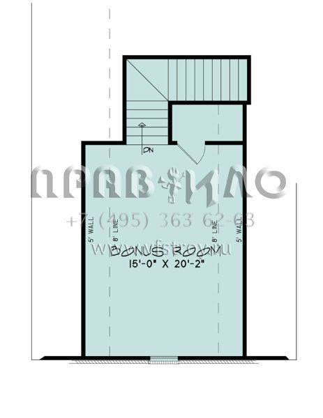Проект одноэтажного дома с гаражом на две машины в английском стиле S5-246 (8318-00304)
