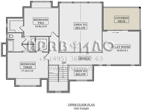 Проект одноэтажного дома с гаражом на три и более машин в стиле Шале S5-320 (5631-00088)