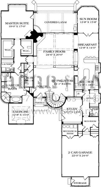 Проект двухэтажного дома с гаражом на две машины в современном стиле S5-487 (3323-00498)