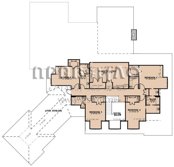 Проект двухэтажного дома с гаражом на три и более машин в современном стиле S5-561 (8318-00277)