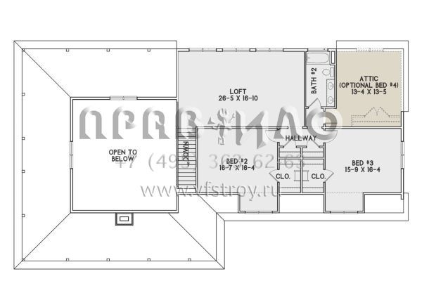 Проект двухэтажного дома с гаражом на две машины в современном стиле S5-278 (4351-00015)
