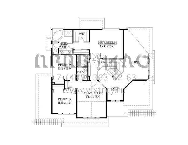 Проект двухэтажного дома с гаражом на три и более машин в скандинавском стиле S5-234 (341-00057)