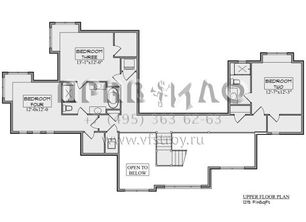 Проект двухэтажного дома с гаражом на три и более машин в американском стиле S5-420 (5631-00177)