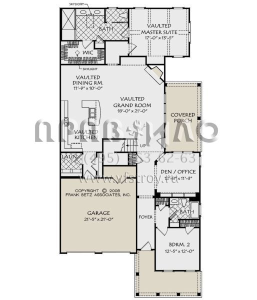 Проект двухэтажного дома с гаражом на две машины в американском стиле S5-269 (8594-00190)