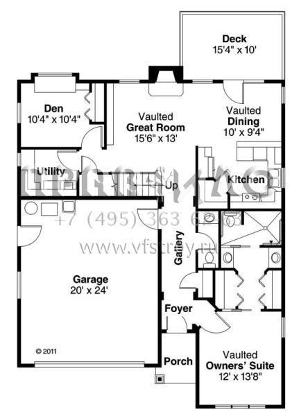 Проект двухэтажного дома с гаражом на две машины в современном стиле S5-148 (035-00573)