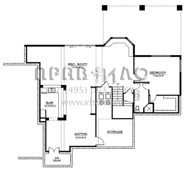 Проект двухэтажного дома с гаражом на три и более машин в современном стиле S5-521 (5631-00018)