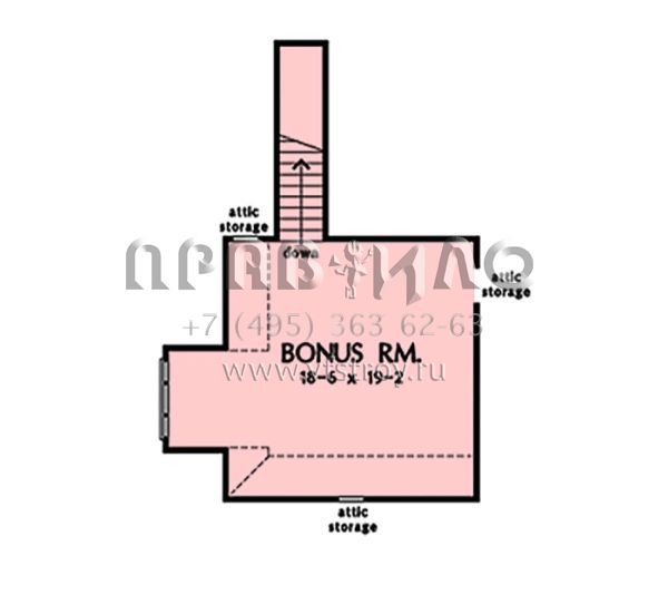 Проект одноэтажного дома с гаражом на две машины в стиле Ранчо S5-179 (2865-00315)