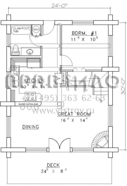 Проект двухэтажного дома без гаража в современном стиле S5-97 (039-00027)
