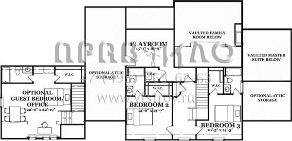 Проект двухэтажного дома с гаражом на три и более машин в современном стиле S5-377 (7880-00001)