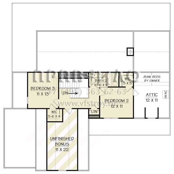 Проект двухэтажного дома с гаражом на три и более машин в современном стиле S5-187 (4195-00058)