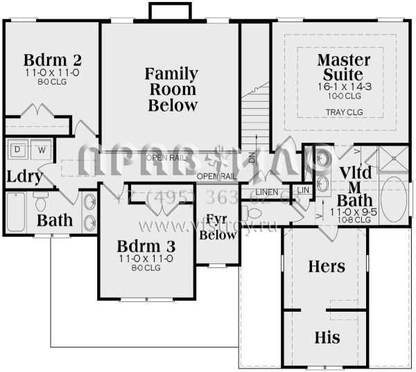 Проект двухэтажного дома с гаражом на две машины в американском стиле S5-213 (009-00112)