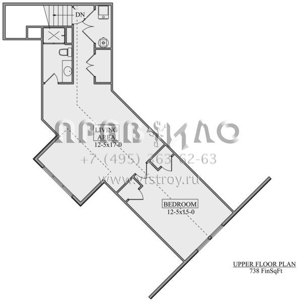 Проект двухэтажного дома с гаражом на три и более машин в американском стиле S5-319 (5631-00247)