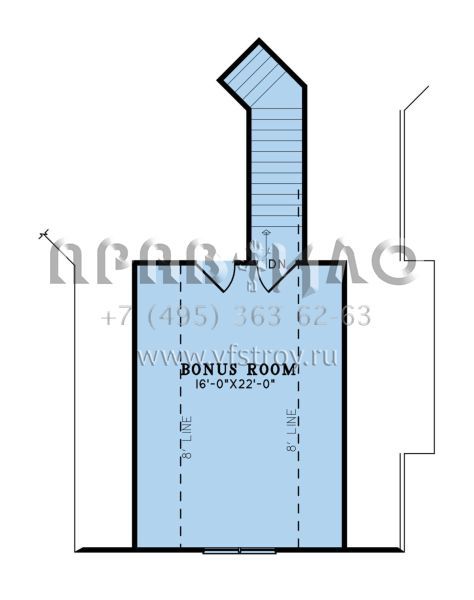 Проект одноэтажного дома с гаражом на две машины в американском стиле S5-194 (8318-00199)