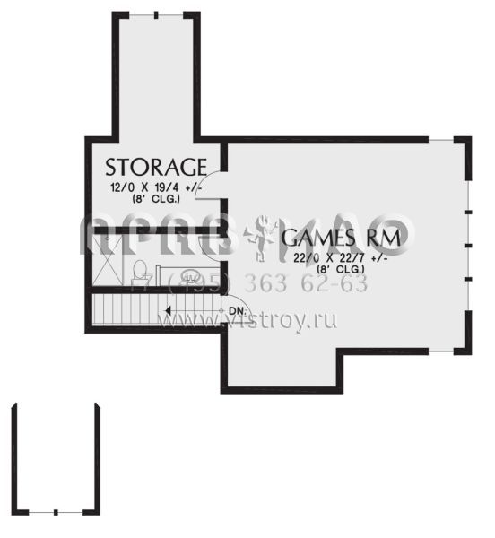 Проект двухэтажного дома с гаражом на три и более машин в американском стиле S5-314 (2559-00886)