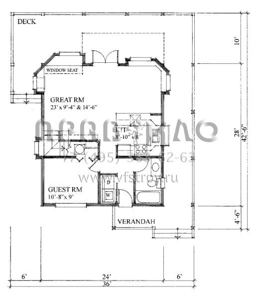 Проект двухэтажного дома без гаража в современном стиле S5-119 (4177-00007)