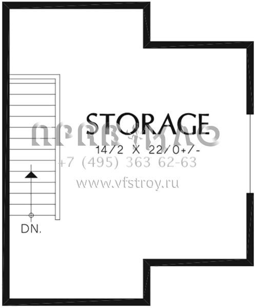 Проект одноэтажного дома с гаражом на три и более машин в стиле Ранчо S5-241 (2559-00388)