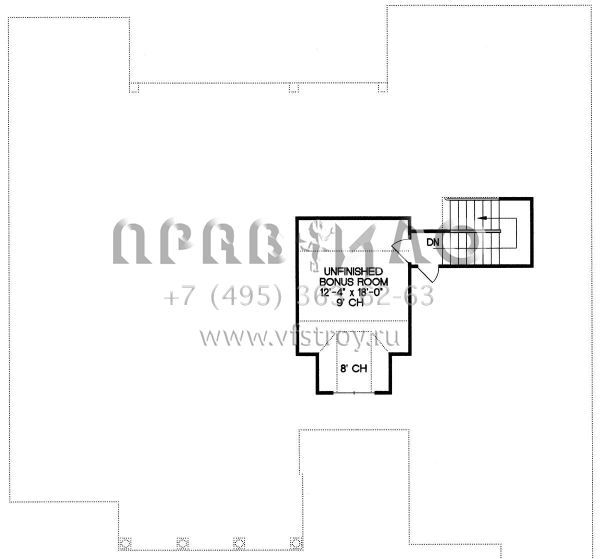 Проект одноэтажного дома с гаражом на три и более машин в стиле Ранчо S5-222 (402-01018)
