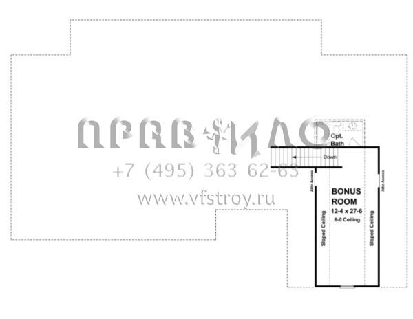 Проект одноэтажного дома с гаражом на две машины в стиле Ранчо S5-195 (348-00121)