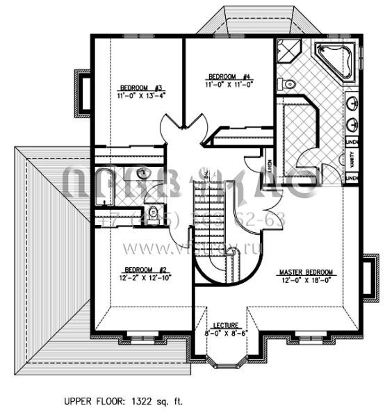 Проект двухэтажного дома с гаражом на две машины в английском стиле S5-226 (1785-00054)