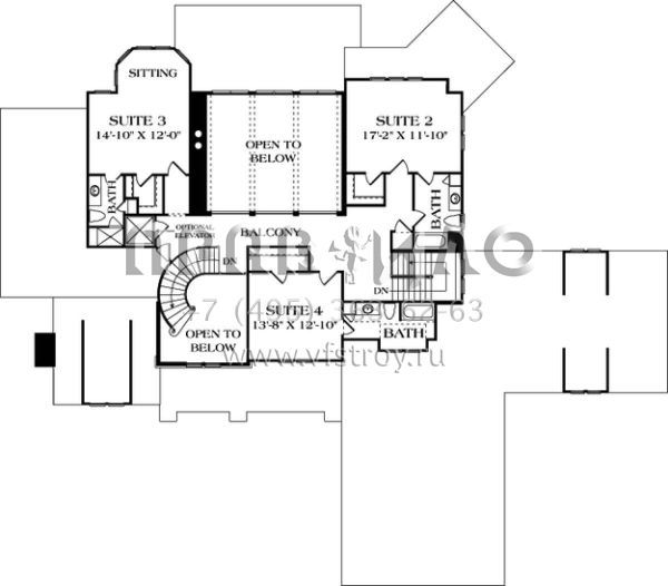 Проект двухэтажного дома с гаражом на три и более машин в современном стиле S5-635 (3323-00481)