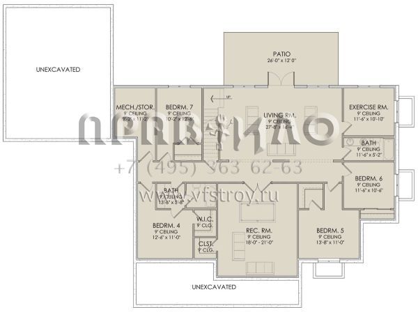 Проект одноэтажного дома с гаражом на две машины в современном стиле S5-231 (6422-00068)