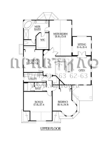 Проект двухэтажного дома с гаражом на три и более машин в скандинавском стиле S5-406 (341-00210)