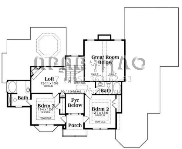 Проект двухэтажного дома с гаражом на две машины в английском стиле S5-267 (009-00254)
