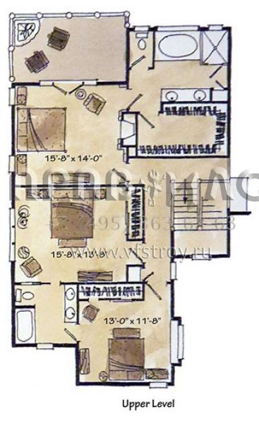 Проект двухэтажного дома с гаражом на две машины в стиле Шале S5-301 (1907-00022)