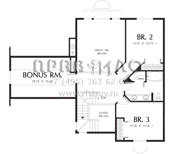 Проект двухэтажного дома с гаражом на две машины в стиле Готика S5-181 (2559-00245)
