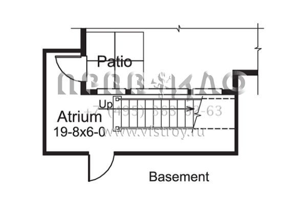 Проект одноэтажного дома с гаражом на две машины в американском стиле S5-184 (5633-00233)