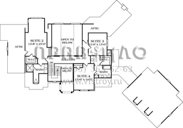 Проект двухэтажного дома с гаражом на три и более машин в современном стиле S5-570 (3323-00465)