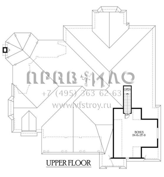 Проект двухэтажного дома с гаражом на три и более машин в современном стиле S5-390 (341-00189)