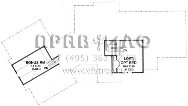 Проект одноэтажного дома с гаражом на три и более машин в американском стиле S5-293 (098-00280)