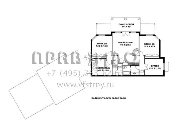 Проект одноэтажного дома с гаражом на три и более машин в стиле Шале S5-314 (039-00602)