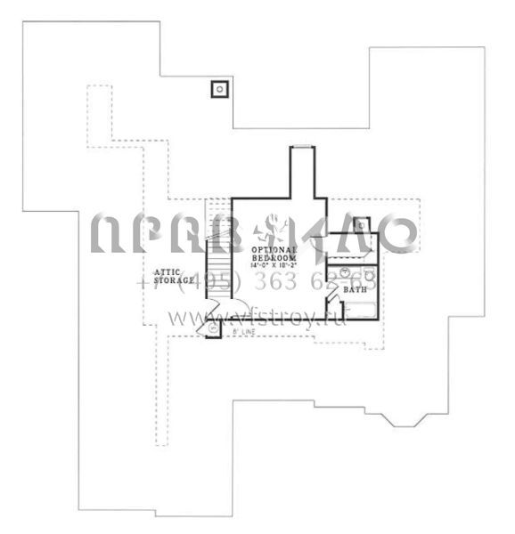 Проект двухэтажного дома с гаражом на две машины в стиле Ранчо S5-393 (110-00127)