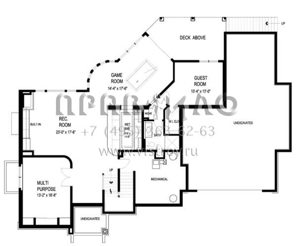 Проект двухэтажного дома с гаражом на три и более машин в американском стиле S5-353 (036-00225)