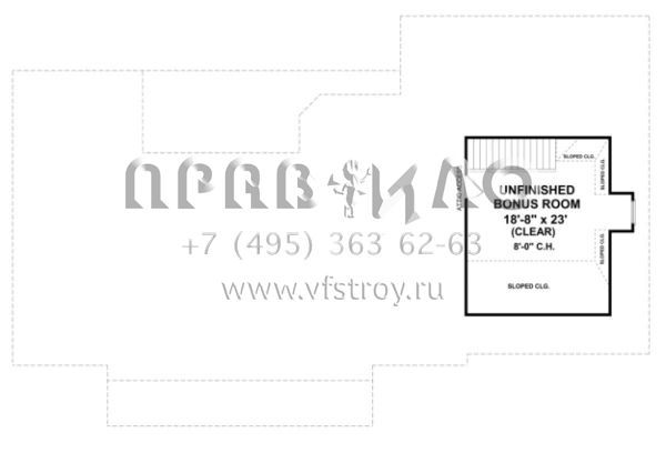 Проект одноэтажного дома с гаражом на две машины в стиле Ранчо S5-231 (348-00149)