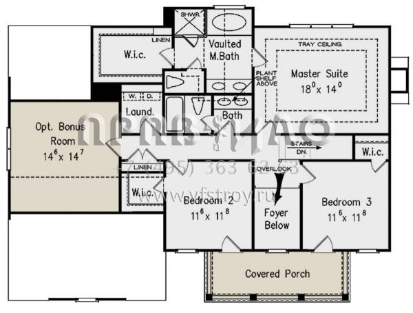 Проект двухэтажного дома с гаражом на две машины в стиле Особняк S5-208 (8594-00338)