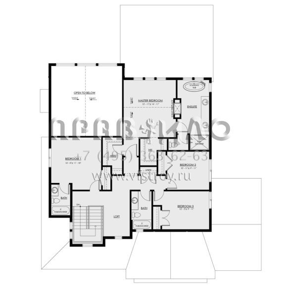 Проект одноэтажного дома с гаражом на три и более машин в современном стиле S5-396 (8937-00042)